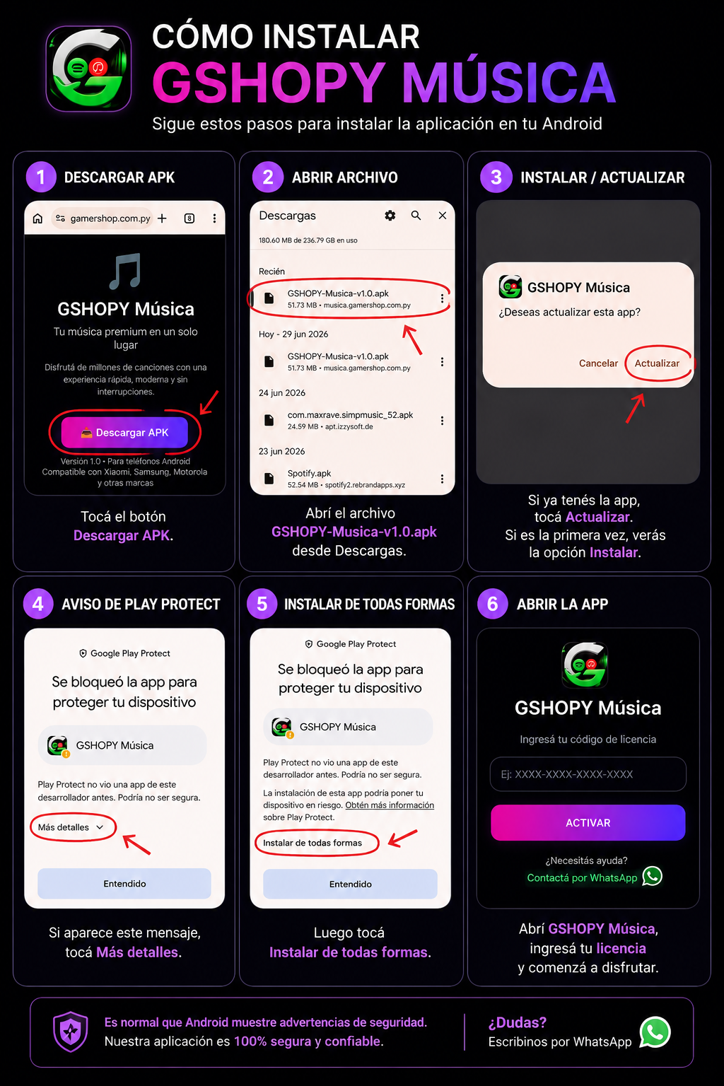 Tutorial para instalar GSHOPY Música